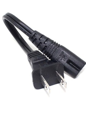 US NEMA 1 15P 2pin male plug to IEC 320 C7 AC Power Aapter