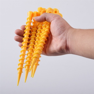 5 Pcs Ground Nails Camping Travel Plastic Screws Tent Pegs E