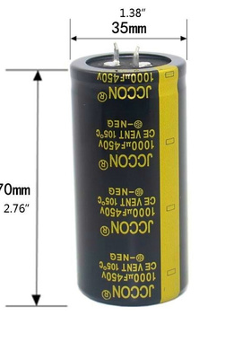 450V 1000uF 35x70mm Aluminum Electrolytic Capacitor High