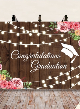 Yeele Flowers Wooden Boards Graduation Season Light Bokeh P
