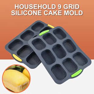 Cake Mold Soft Practical Silicone Easy Demould 9 Cavities