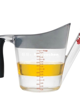 New Design Fat Separator Measuring Cup with Strainer 4 Cup (