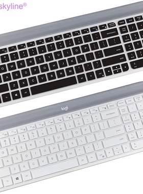 Keyboard Cover for Logitech MK470 K470 K580 Wired Set Trans