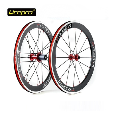 Litepro 406 451 20 Inch Folding Bike Wheelset 4 Bearing Doub