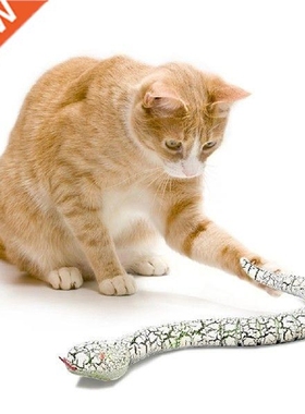 Pet Cat Playmate Electric Simulation Snake USB Rechargeable