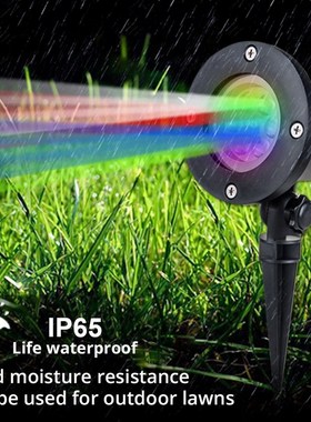 RGBW Christmas Lawn Lamp 4 Color Snowflake Projector Spotlig