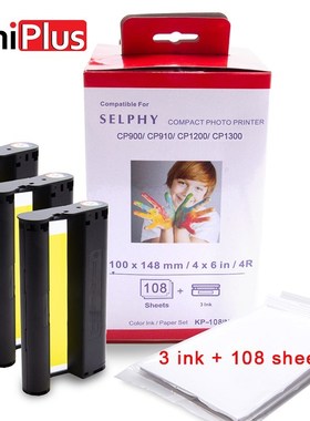 UniPlus for Canon Selphy Color Ink Paper Set Compact Photo