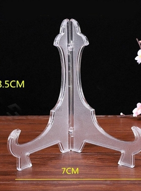 Easels Plate Holders Transparent Display Dish Stand Rack Wed