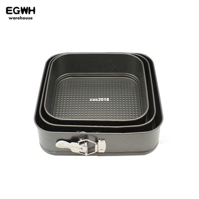 20/22/24CM Square Carbon Steel Cake Baking Pan Bottom Remova