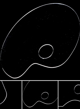 Clear Acrylic Artist Paint Mixing Palette Makes Cleanup Wate