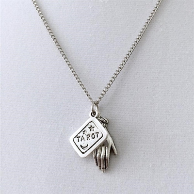 Tarot hand Necklace Tarot Reader Palmistry Fortune Tellar P