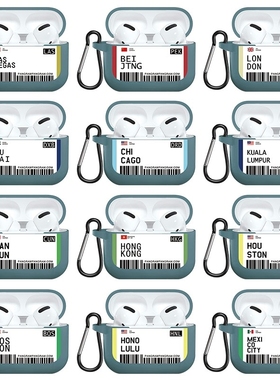 INS Bangkok Barcelona Berlin City Air Ticket Barcode Earpho