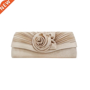 Womens Satin Clutch Bag Fashionable Wedding Evening