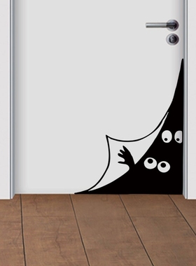 Funny Peeping eyes Wall Sticker Door/Wall corner Home Decor