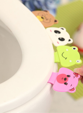 1pcCute Cartoon Toliet Lid Cover Lifter Avoid Touching Seat