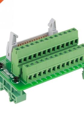 IDC26P DIN Rail 26Pin 5mm Mount Interface Module Male Connec