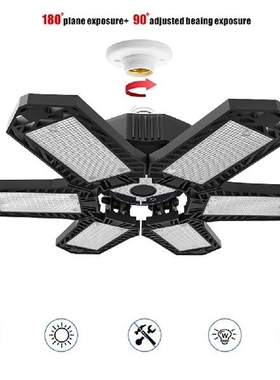 150W Garage Light Deformable Foldable Garage Ceiling Lamp La