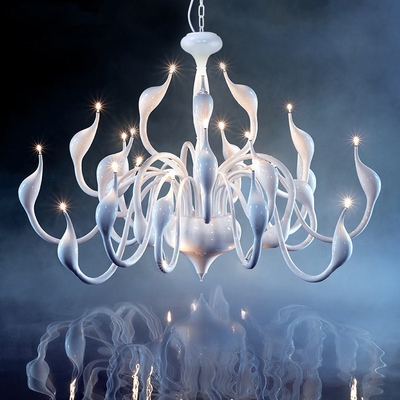 Nordic Swan Chandelier Decoration Suspension Luminaire 12/1