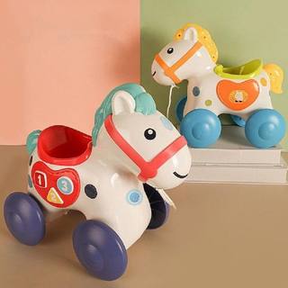 Push Pull Toy Cartoon Animal Shape Early Education Safe