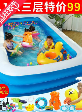 newChildren natation swimming pool thickens bathe pool