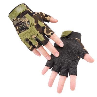 Fingerless Tactical Gloves Camouflage Military Mittens For F
