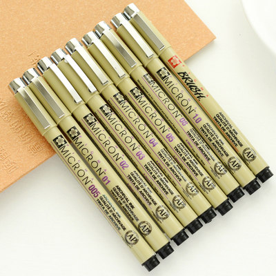 1pcs Sakura Liner Pen Set Waterproof Black Fineliner Micron