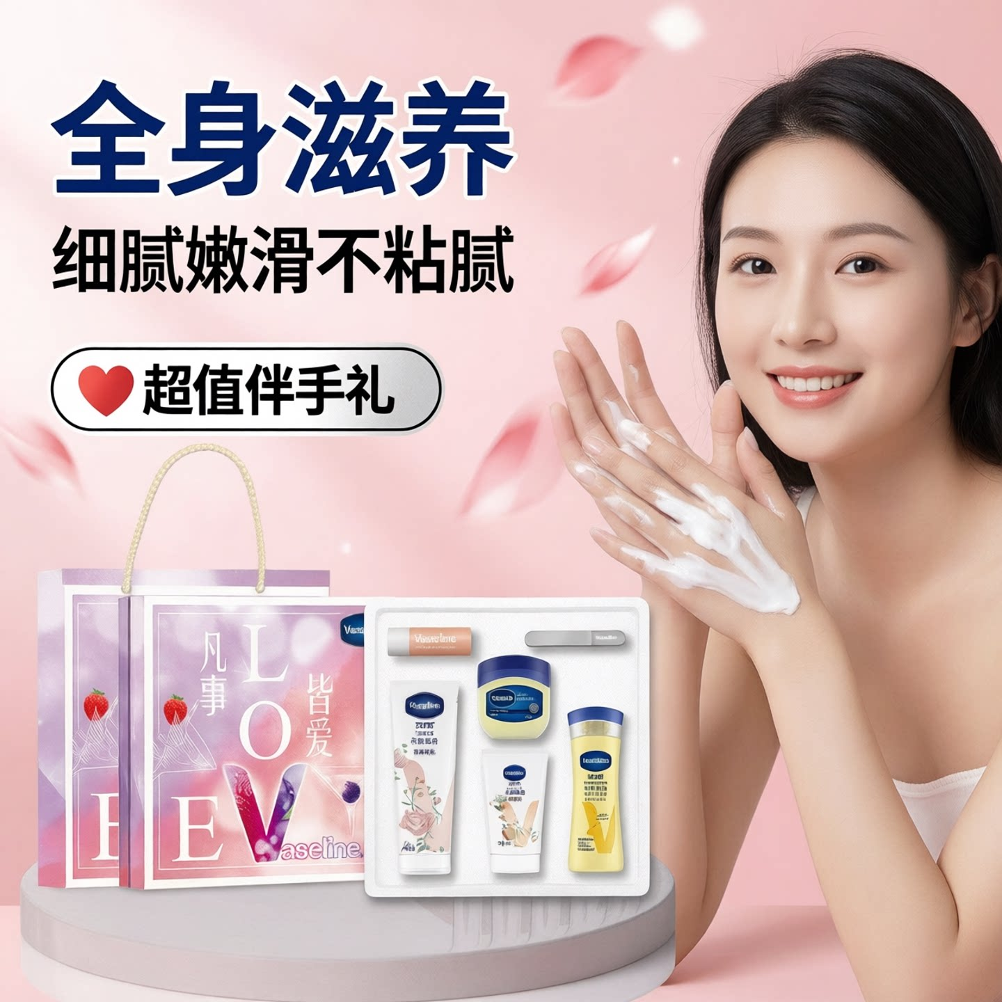 Vaseline凡士林护手霜礼盒身体乳润唇膏套装五一员工福利伴手礼