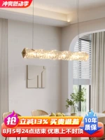 Хрустальная современная и минималистичная люстра для гостиной, стульчик для кормления, дизайнерская барная настольная лампа, светильник, легкий роскошный стиль