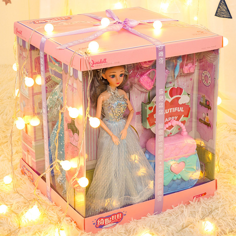 儿童生日礼物小女孩子娃娃玩具3-10岁女童巴比公主换装新年礼盒