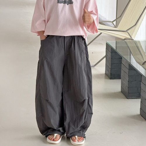 男童冰丝夏季薄款防蚊阔腿裤