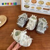 韩版 百搭软底学步鞋 女宝宝公主鞋 春秋新款 周岁鞋 婴儿芭蕾风防滑