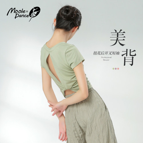 小茉莉舞蹈短袖上衣成人女基训服