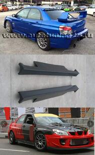 树脂7~9代Impreza翼豹WRX\STI改装Zerosport特别款侧裙（宽体版）