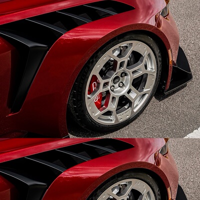 高品质24款Mustang改装GTD款开孔叶子板