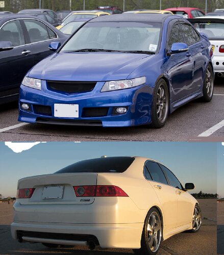 Accord CL7\CL9改装RR款前杠\后唇\侧裙\大包围（欧版雅阁）