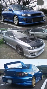 impreza翼豹WRX\GC\GC8改装CW款前杠\后包角\侧裙\大包围
