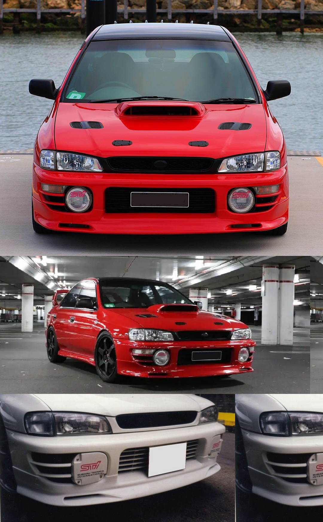 高品质95款Impreza\翼豹WRX\STI GC8改装CS挚速款前唇