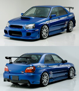 高品质8代Impreza\翼豹WRX\STI改装IN款前杠\后杠\侧裙\大包围