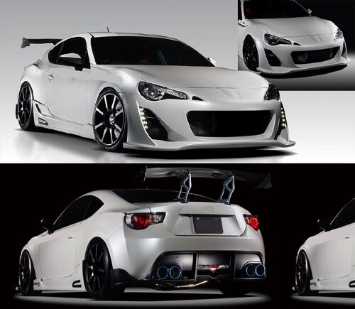 GT 86\BRZ改装BZ款前杠\后唇\侧裙\大包围