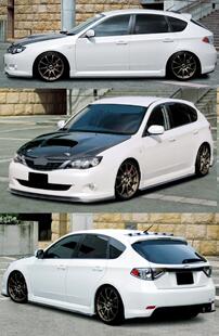 10代翼豹impreza\WRX改装CS挚速侧唇\后包角唇\侧裙\前唇