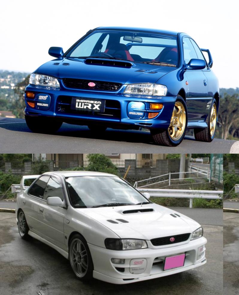 高品质impreza翼豹WRX\GC\GC8改装STI款前杠\前唇
