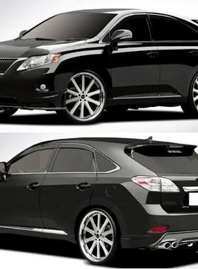 高品质09~11款Harrier\RX 350改装RO款前唇\后唇