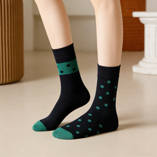 袜 棉袜AB秋冬足跟型防裂袜子脚裂袜足裂袜保湿 新款 女士中筒韩版