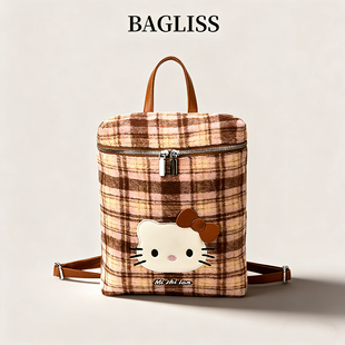 kitty猫咪包包女大容量2026新款可爱学生党上课双肩包旅游小背包