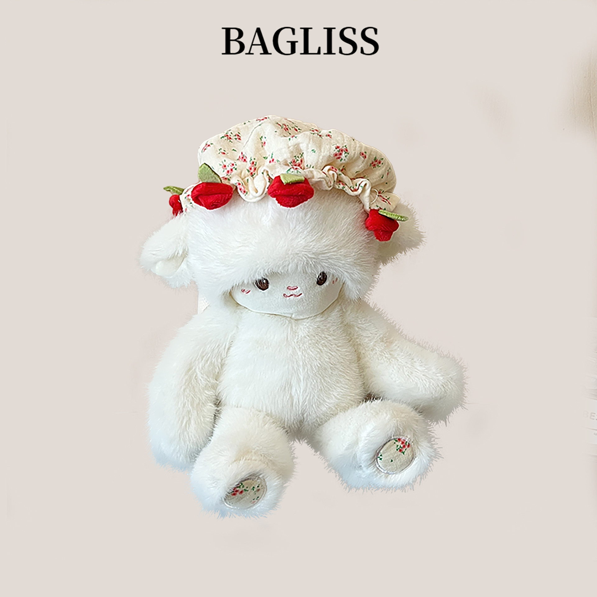 玫瑰花小羊双肩背包ins小众少女可爱毛绒玩偶熊包包女书包礼物,箱包皮具/热销女包/男包,通用款女包,淘宝优惠券,粉丝福利购,淘宝优惠卷