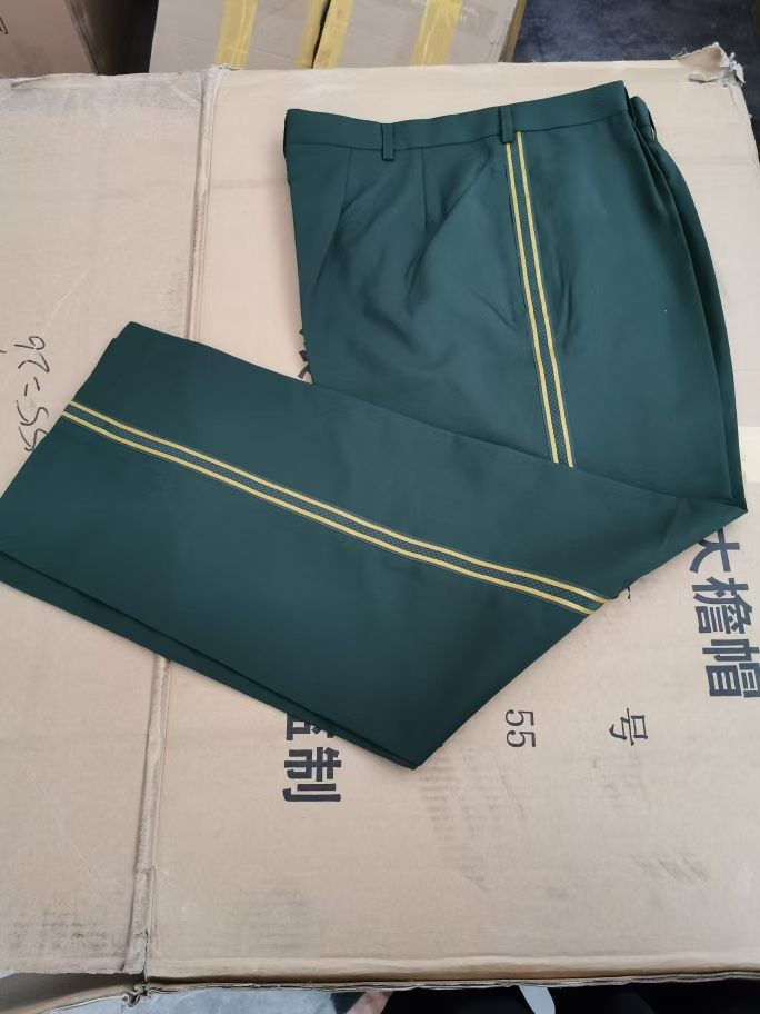 正品夏常服裤松枝绿长裤男女式夏裤橄榄绿涤丝夏常裤女裙子