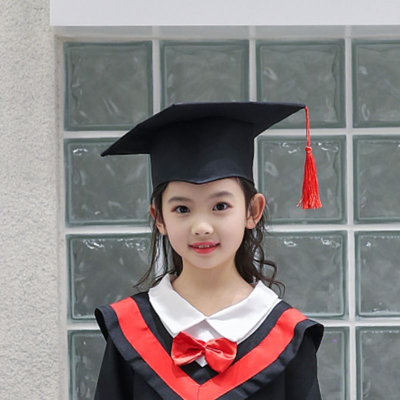 儿童博士服幼儿园小学毕业照服装学士服毕业礼服拍照北京博士帽子