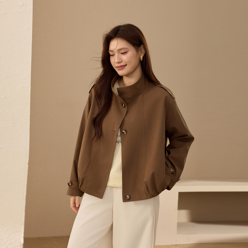 纤莉秀女装可露丽风夹克外套