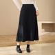 遮胯显瘦裙子胖mm2025冬新款 女装 松紧腰A字半身裙 纤莉秀大码