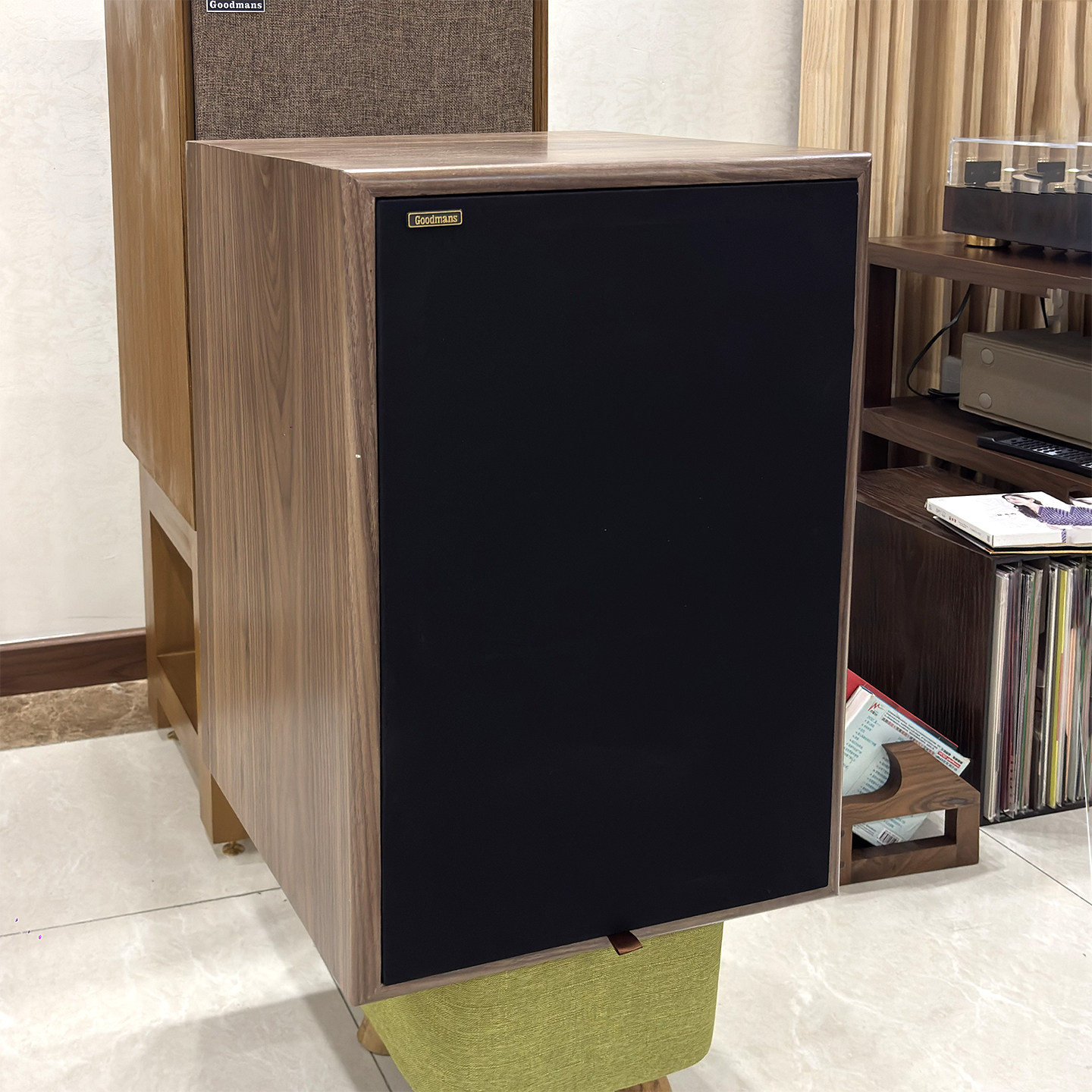 实木音箱定制黑胡桃木皮古董喇叭箱HIFI同轴二分频雨后初晴8 10寸